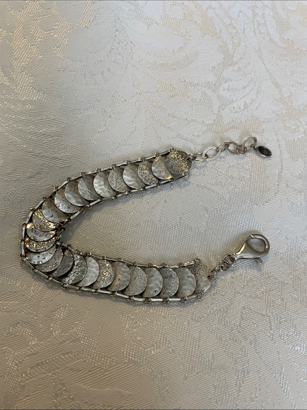 Silpada Silver Coin Link Bracelet - Picture 2 of 4